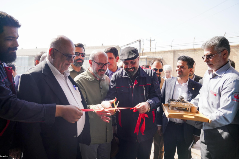 افتتاح فاز نخست توسعه کارخانه خرمشهر توسط رئیس بنیاد مستضعفان
